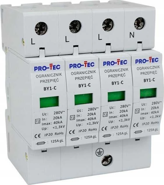 „Protec Varistor“ viršįtampio ribotuvai, klasė C (II) -BY1-C/4 3221040