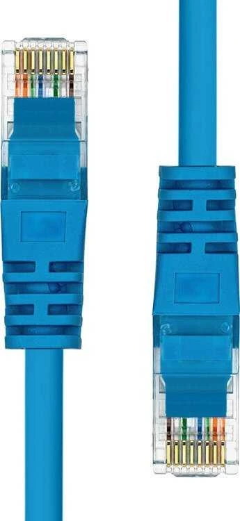 ProXtend Patchcord Cat.5e, U/UTP, PVC, AWG 26, CCA, mėlyna, 20m (V-5UTP-20BL)