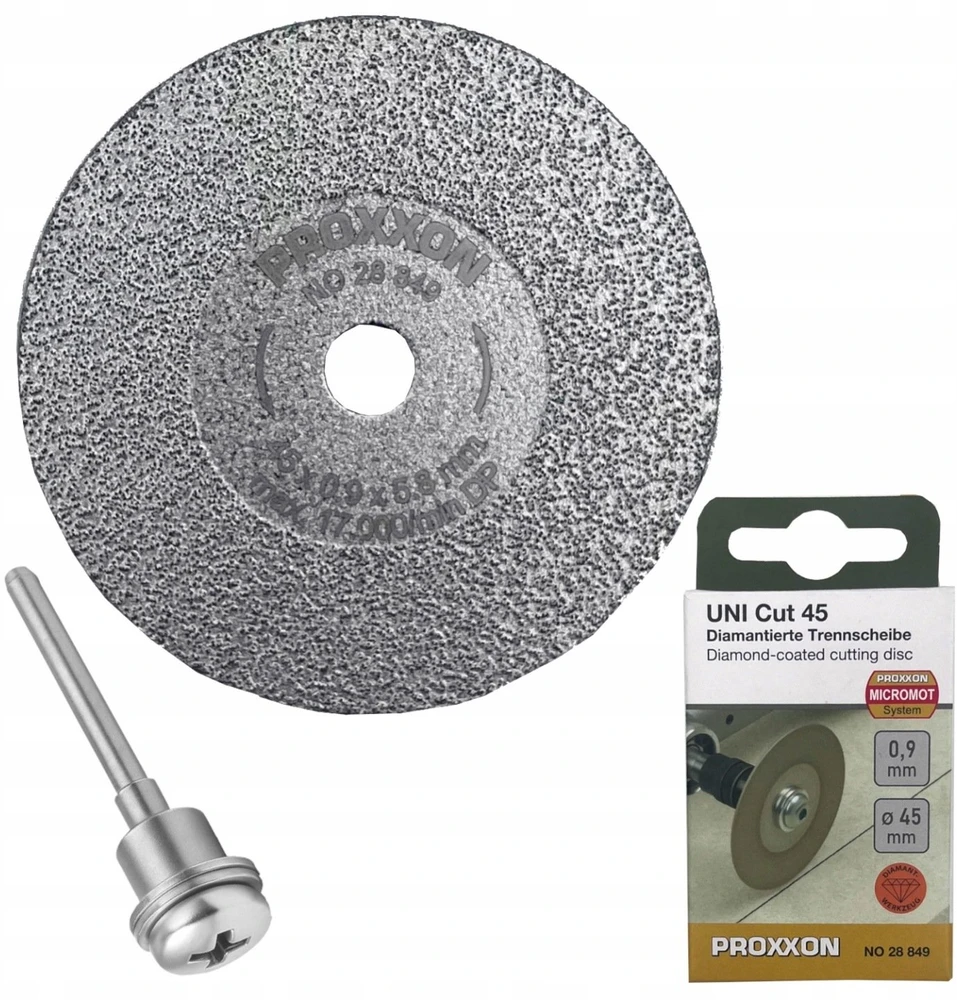 45 mm deimantinis diskas UNI cut 45 graveriui Proxxon No. 28849