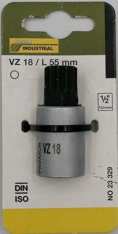 Proxxon VZ 18 žvaigždučių lizdas - 1/2 colio PROXXON - 55 mm