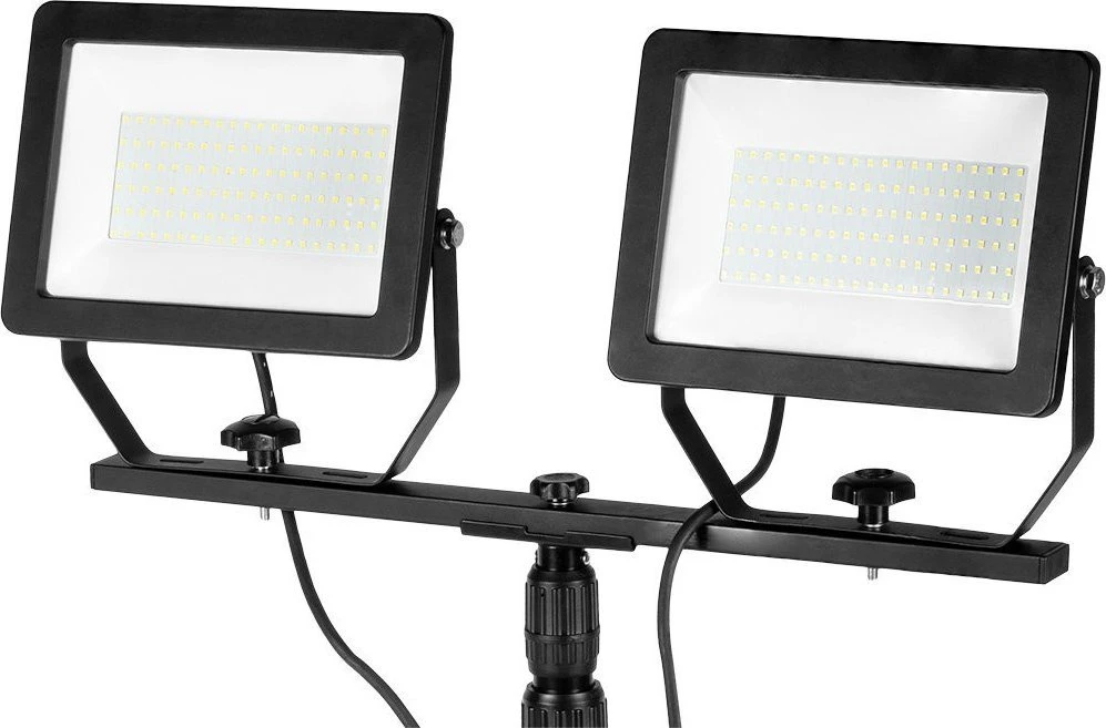 Neo Tools Reflektor Dvigubas prožektorius 2 x 100 W SMD LED 2 x 8500 lm ant 1,8 m stovo