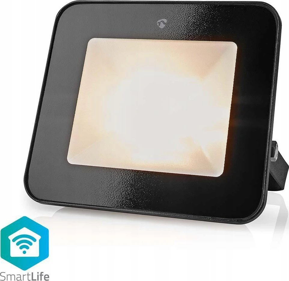 Išmanusis LED lauko šviestuvas 230V AC, 20W, 1600lm, RGB+CCT 2700 - 6500K, IP65, valdomas WiFi, Nedis Smart Life