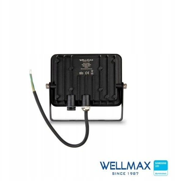 Prožektorius Wellmax LED prožektorius 30W 95lm/W 2850lm IP65 Neutrali 4000K SAMSUNG / GOL1FLN030