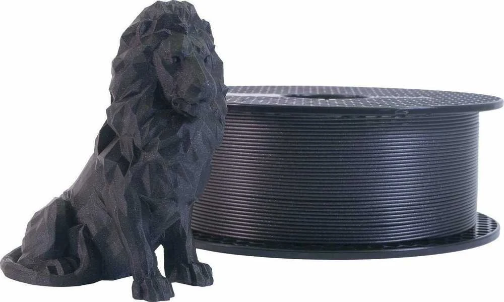 Plastikas Prusa PLA 1.75mm 1kg - Galaxy Juodas