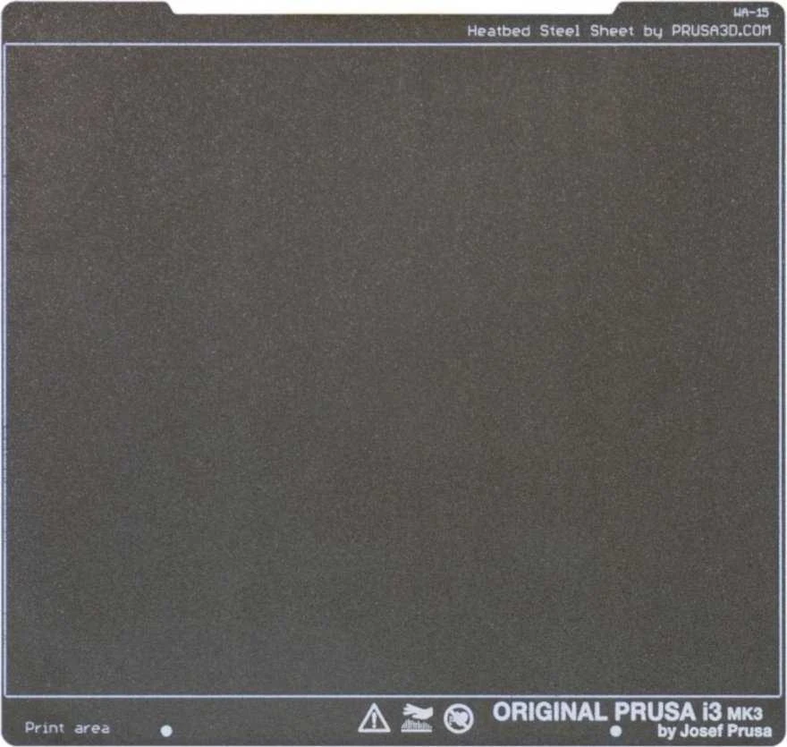 Tekstūruota plieno plokštė 3D printeriui