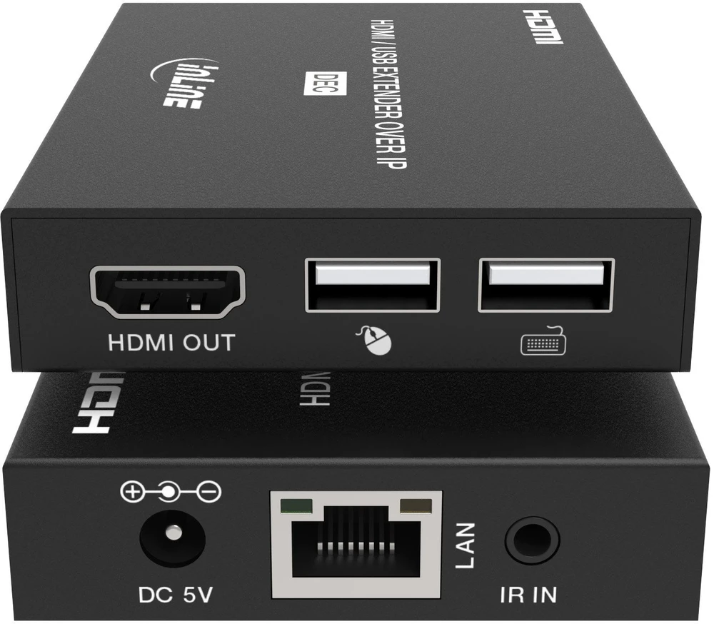 Altusen InLine® KVM prailgintuvas per IP, HDMI Full-HD, 150m, imtuvas (RX)