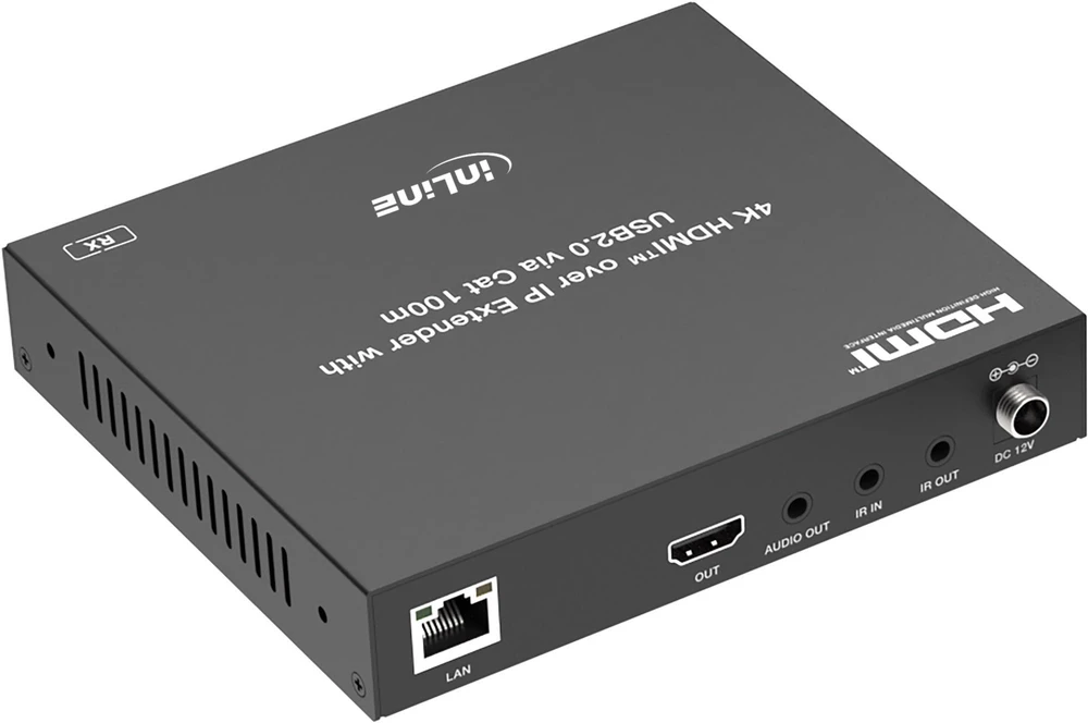 Altusen InLine® KVM prailgintuvas per IP, HDMI 4K/60Hz, 100m, imtuvas (RX)