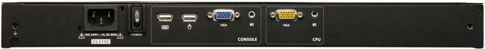 Šakotuvas Przełącznik Aten 1U Short Gylis USB VGA Single