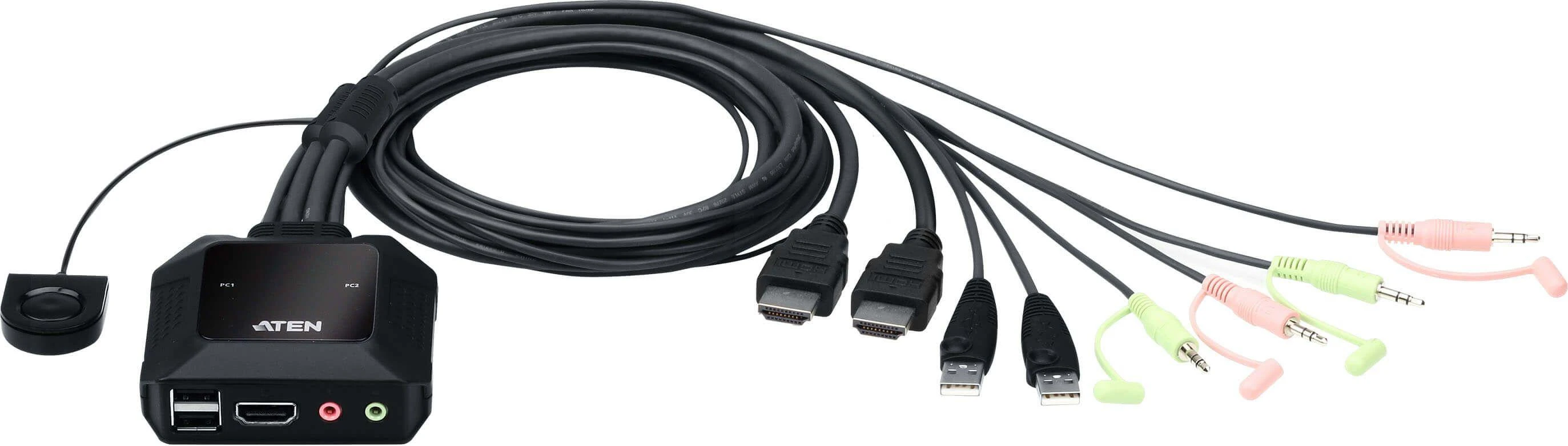 Aten KVM jungiklis su laidų komplektu