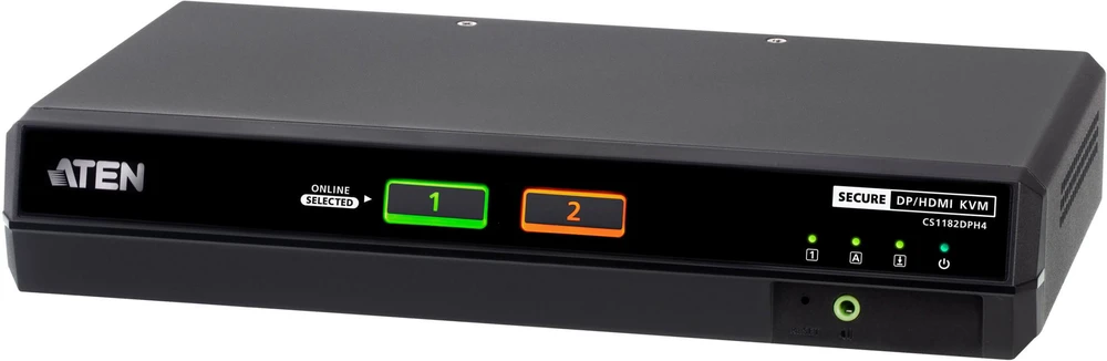 Przełącznik Aten KVM Juodas (CS1182DPH4-AT-G)