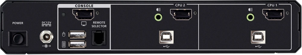 Przełącznik Aten KVM Juodas (CS1182DPH4-AT-G)