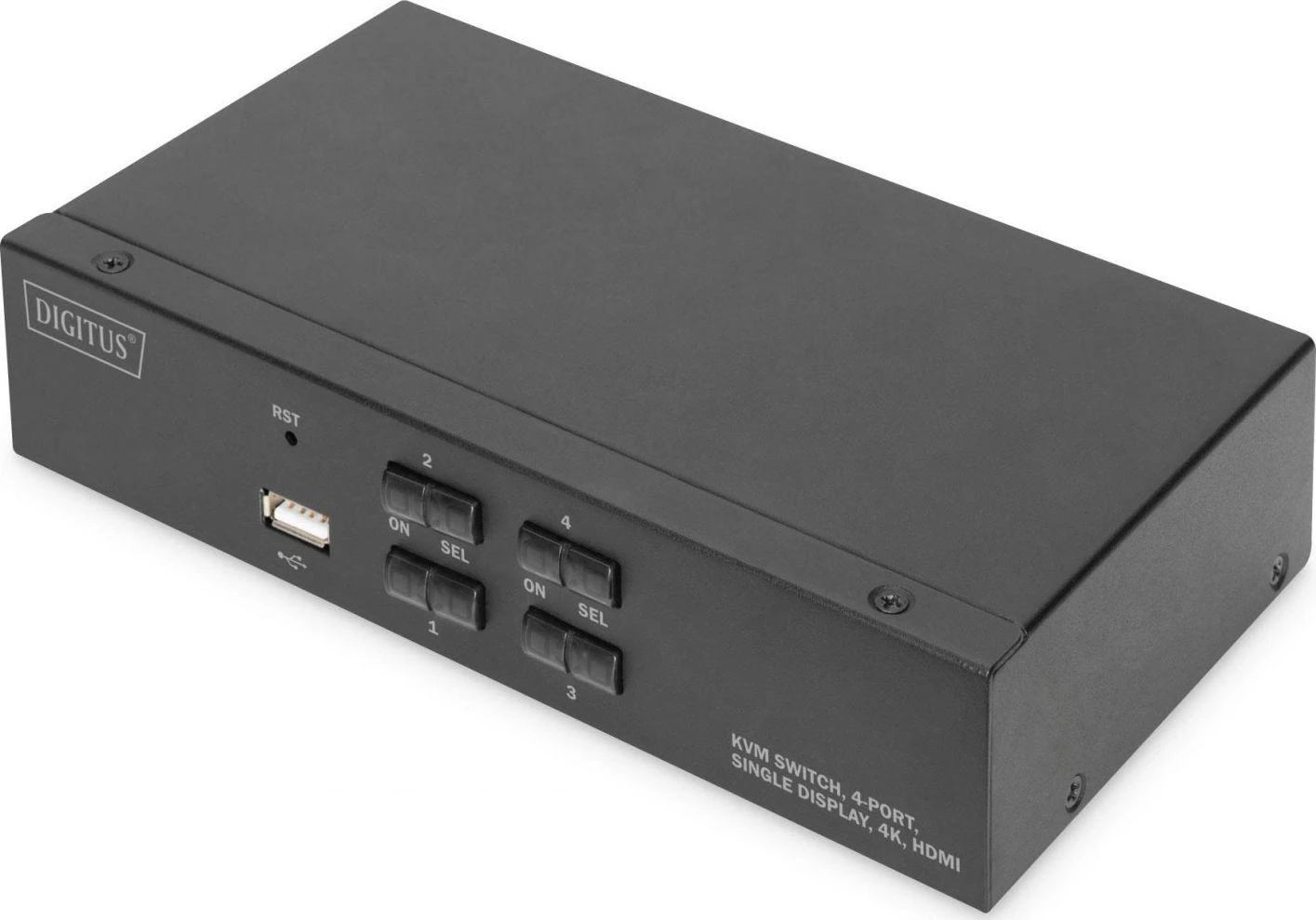 Assmann Electronic Assmann elektroninis DIGITUS KVM jungiklis 2x1 HDMI 4 prievadų vieno Ekrano 4K/30Hz FreeSync