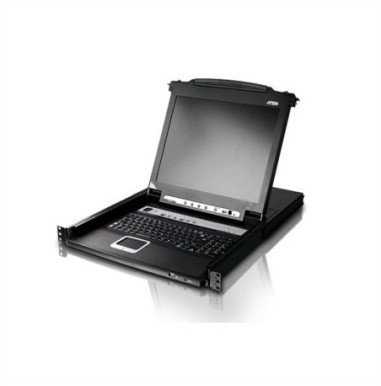 Przełącznik Aten Przełącznik KVM LCD ATEN CL5708M 43 cm, USB-PS/2, VGA, 8 portów, układ CH
