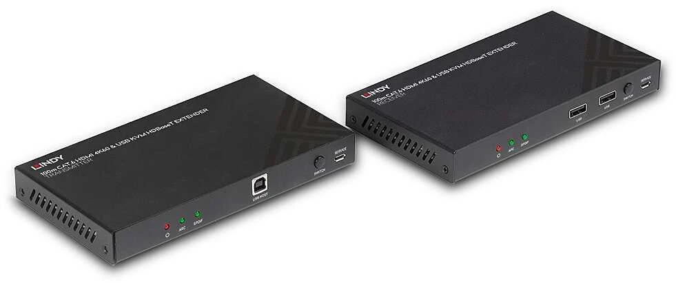 KVM Ilgintuvas - LINDY Cat.6 HDMI 4K60, Garso, IR ir RS-232 HDBaseT KVM Ilgintuvas 100 m