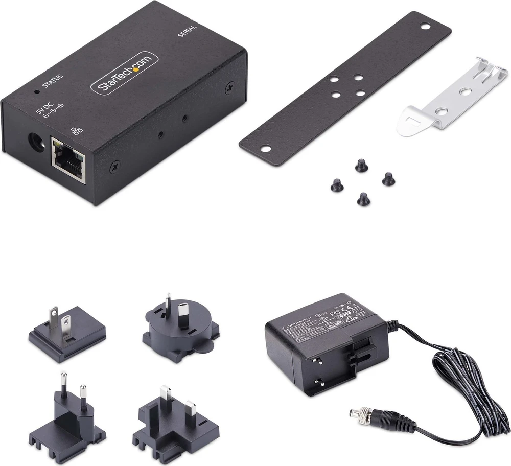 StarTech serijinis į Ethernet adapteris su priedais