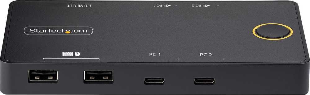 StarTech Switch StarTech C2-H46-UC2-PD-KVM KVM Switch Juodas