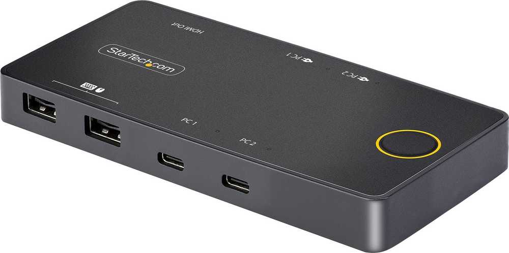 StarTech Switch StarTech C2-H46-UC2-PD-KVM KVM Switch Juodas