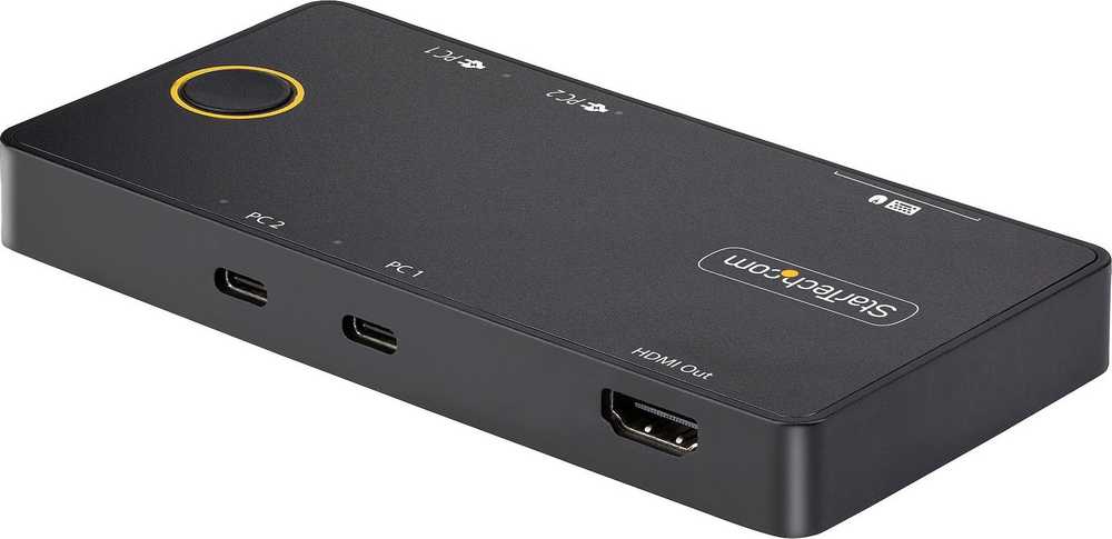 StarTech Switch StarTech C2-H46-UC2-PD-KVM KVM Switch Juodas