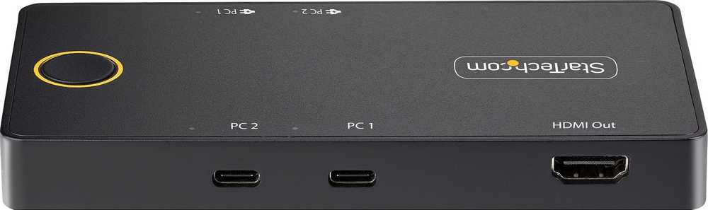 StarTech Switch StarTech C2-H46-UC2-PD-KVM KVM Switch Juodas