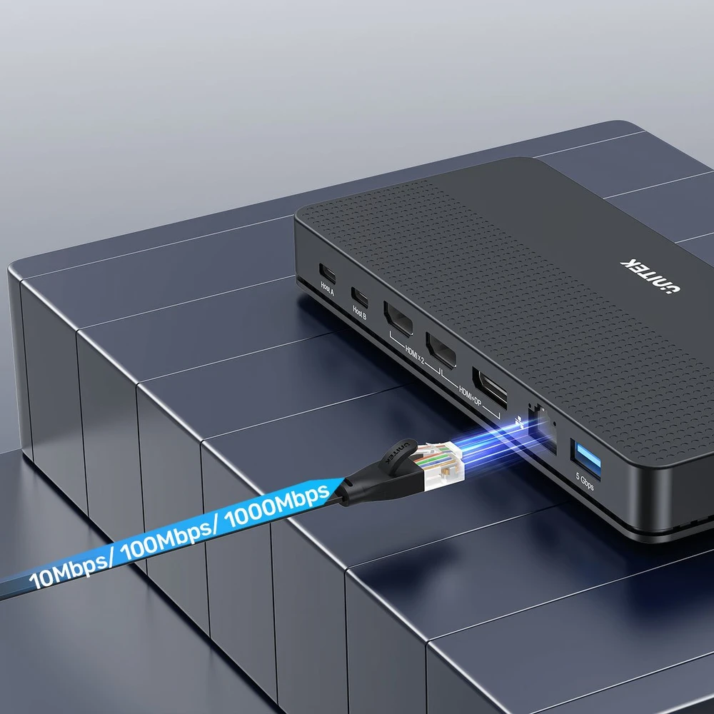 Unitek KVM Switch 2 kompiuteriai 2 4K monitoriai