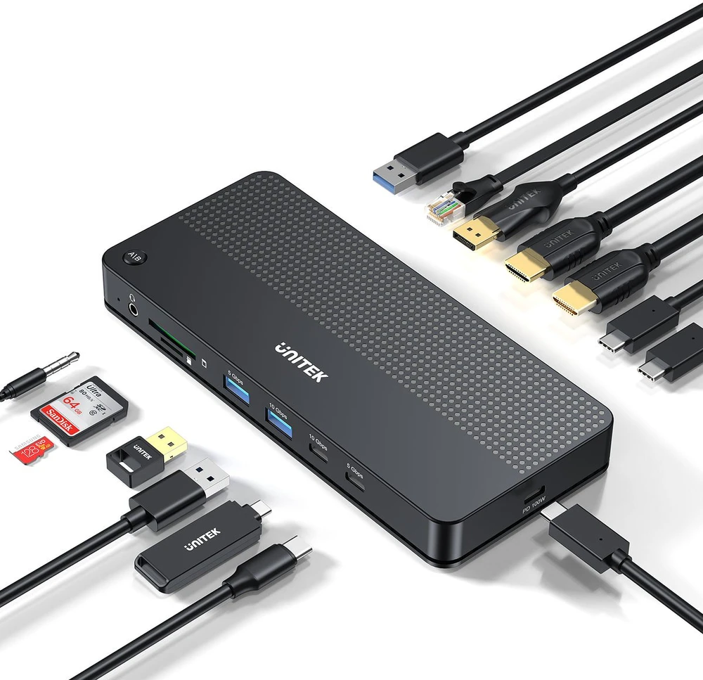 Unitek KVM Switch 2 kompiuteriai 2 4K monitoriai