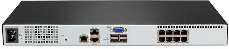 Przełącznik Vertiv Vertiv Avocent AV 3108 przełącznik KVM Możliwości montowania w stelażu Juodas