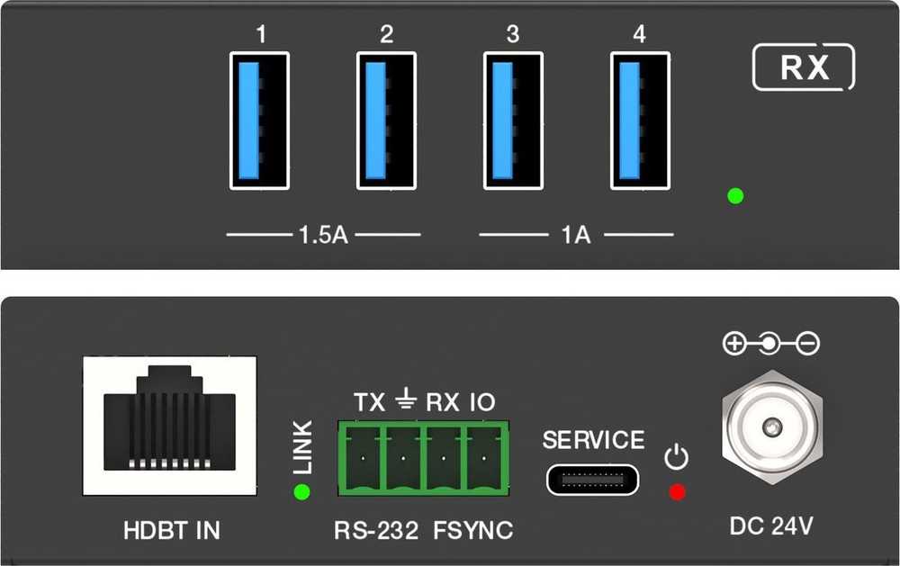 „VivoLink“ komutatorius „Vivolink VLUSB3EXT100“ KVM ilgintuvas