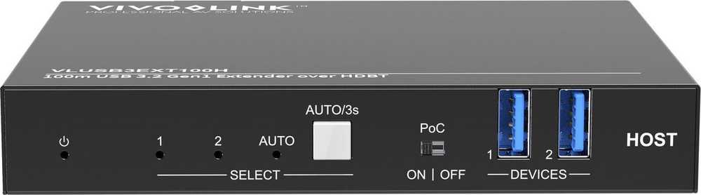Przełącznik VivoLink Vivolink VLUSB3EXT100H przedłużacz KVM