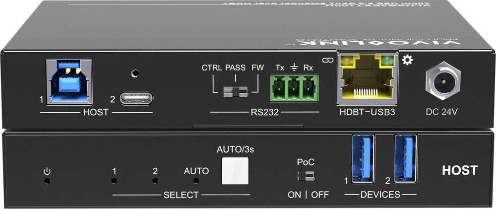 Przełącznik VivoLink Vivolink VLUSB3EXT100H przedłużacz KVM