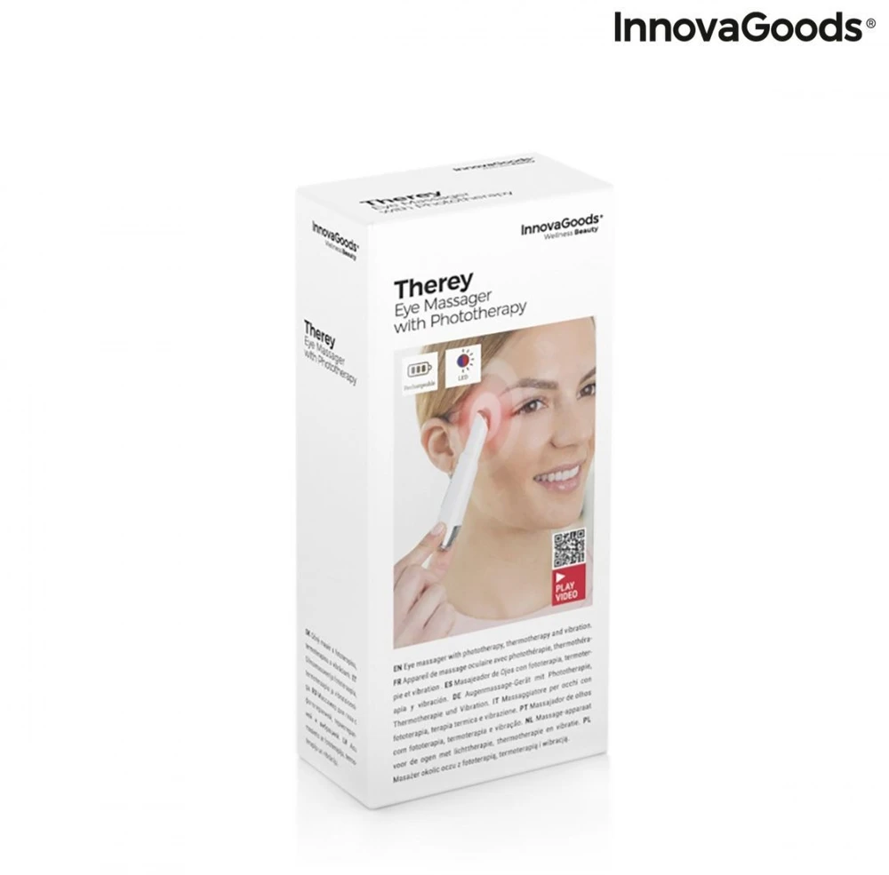 InnovaGoods raukšles mažinantis akių masažo prietaisas su fototerapijos, termoterapijos ir vibracijos funkcijomis Therey InnovaGoods