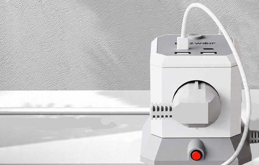 BlitzWolf BW-EC1 4xAC 2xUSB-A 2xUSB-C Extender