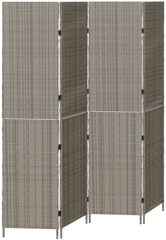 Kambario pertvara Pilka 195 x 180 cm poliratanas