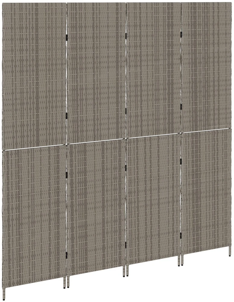 Kambario pertvara Pilka 195 x 180 cm poliratanas