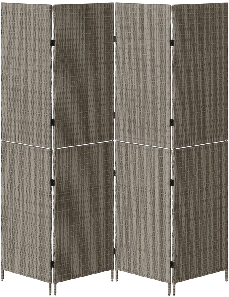 Kambario pertvara Pilka 195 x 180 cm poliratanas