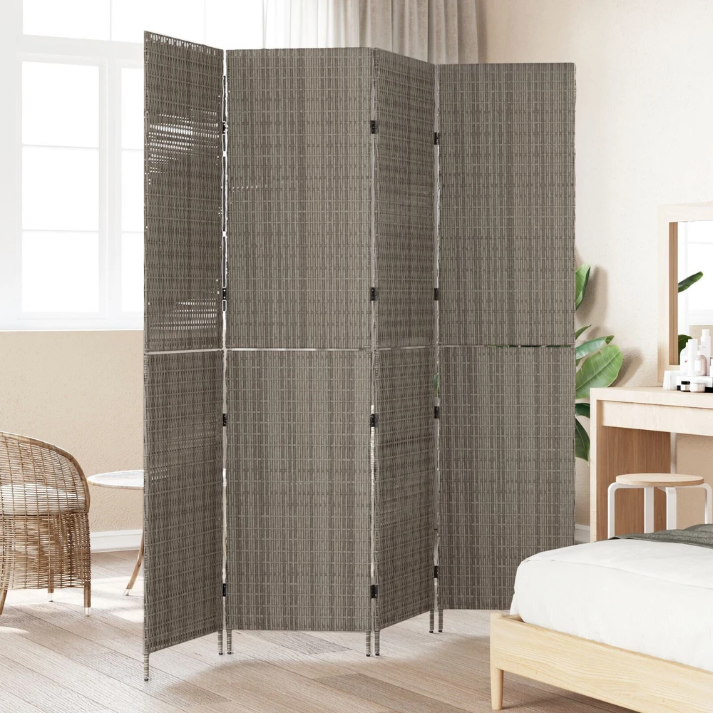 Kambario pertvara Pilka 195 x 180 cm poliratanas