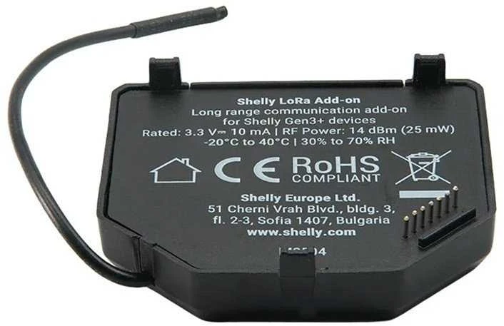 Shelly LoRa Add-on priedas relėms veikimui iki 5km