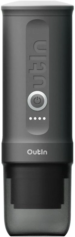 Outin Nano 7500 mAh nešiojamasis kavos virimo aparato rinkinys (pilkas) + apsauginis dėklas