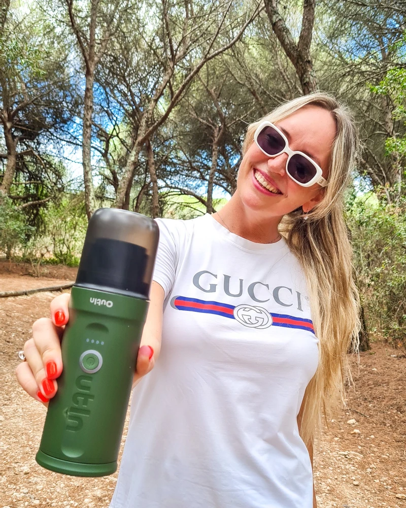 Outin Nano 7500mAh nešiojamasis kavos virimo aparatas - žalias
