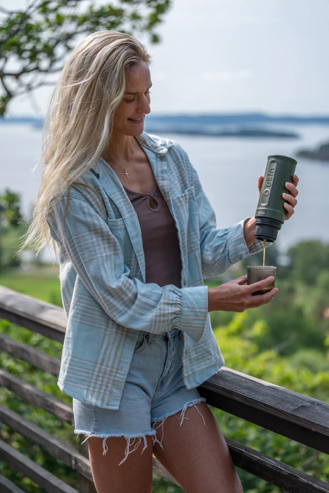 Outin Nano 7500mAh nešiojamasis kavos virimo aparatas - žalias