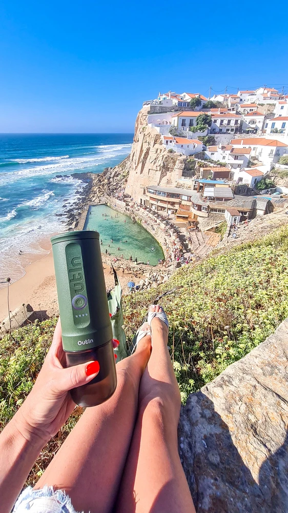 Outin Nano 7500mAh nešiojamasis kavos virimo aparatas - žalias