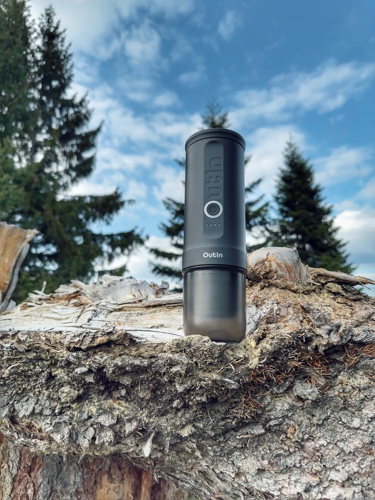 Outin Nano 7500 mAh nešiojamasis kavos virimo aparatas (pilkas)