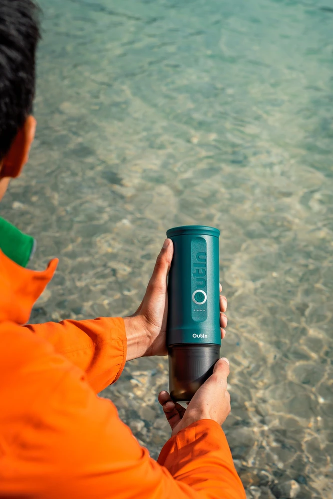 Outin Nano 7500 mAh nešiojamasis kavos virimo aparatas (turkis)