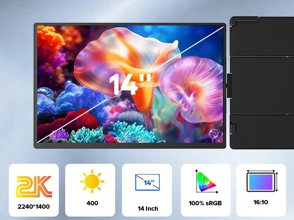 Uperfect Z14-S M140G13 14″ 2240*1400 portable monitorius