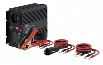 Objektyvas Newell įtampos keitiklis su gryna sinusine banga 12 V / 230 V, 500 W.