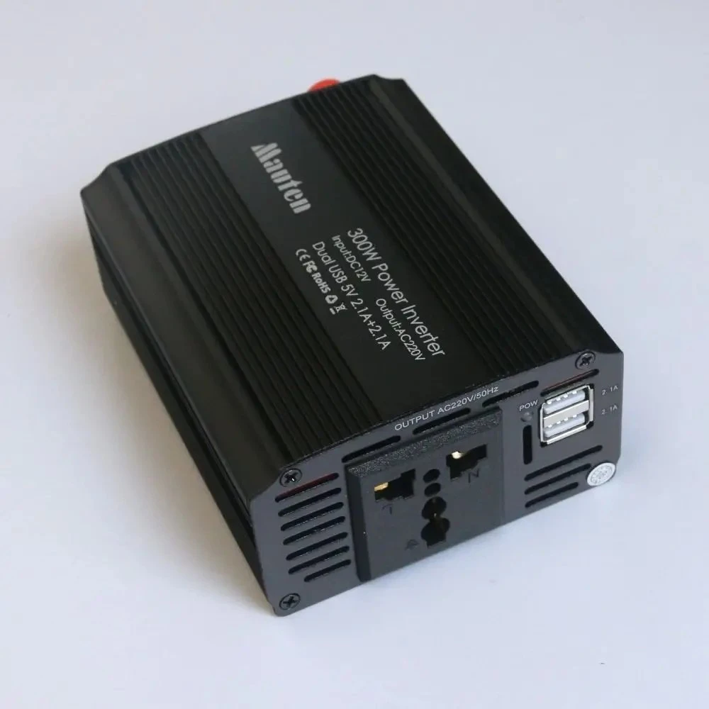 „EuroCase“ keitiklis EUROCASE nuolatinės/kintamosios įtampos keitiklis 12V/230V, 300W, USB
