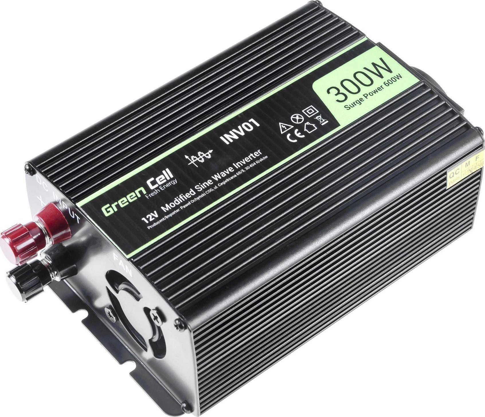 Green Cell Žalias Cell Žalias CELL Car Power Inverter Keitiklis 12V į 230V 300W/600W