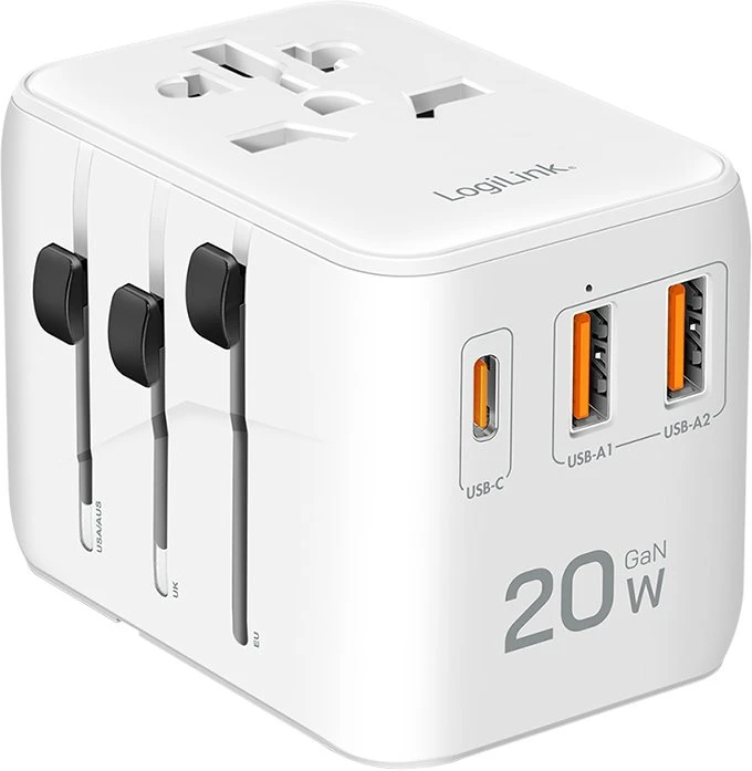 Przetwornica LogiLink LogiLink PA0356 adapter zasilający/ inwentor Wewnętrzna 20 W Baltas