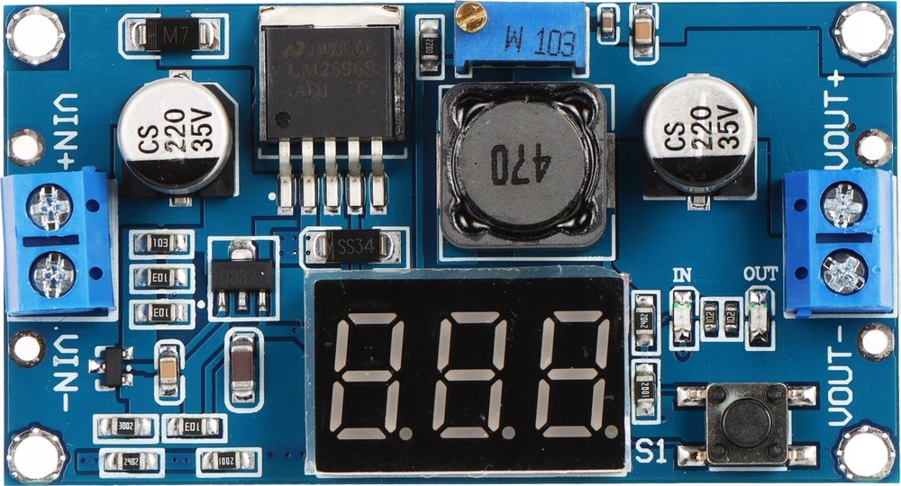 TST KEITIKLIO MODULIS PZD-LM2596-V3 DC/DC