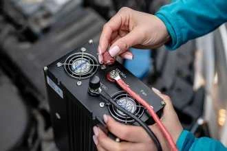 Objektyvas Newell įtampos keitiklis su gryna sinusine banga - 12 V / 230 V, 1000 W