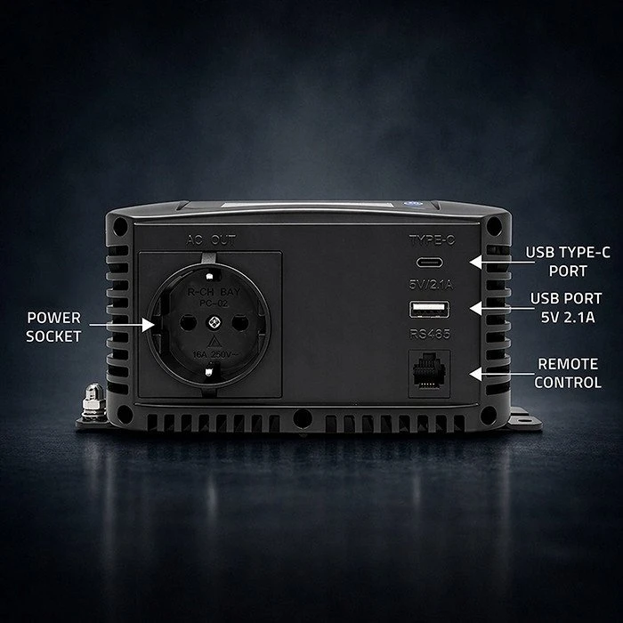 Qoltec Pure Sine Wave | 12V na 230V | 500/1000W